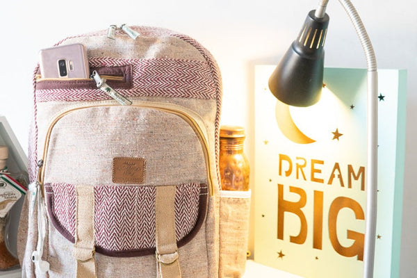 Hemp Bagpack Pink